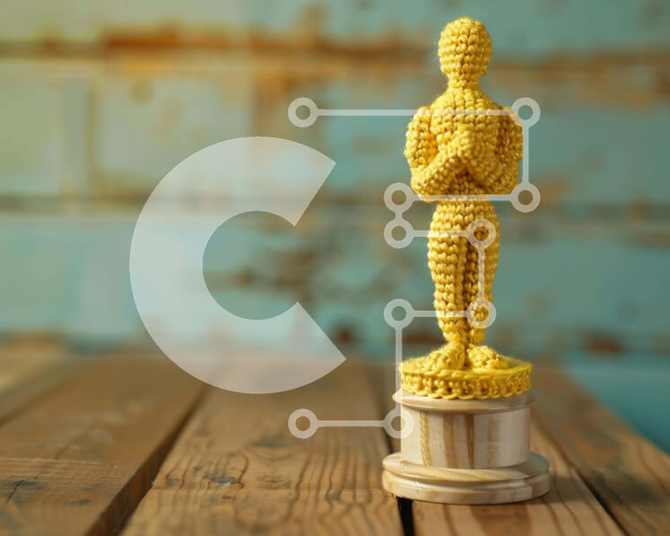 Intra Συλλεκτικό Ξύλινο Παζλ Plywood  4mm - Κροσέ άγαλμα σε ξύλινο βάθρο Σε Ξύλινο Κουτί - Διαστάσεις Puzzle: 10x10 cm – 25 κομμάτια