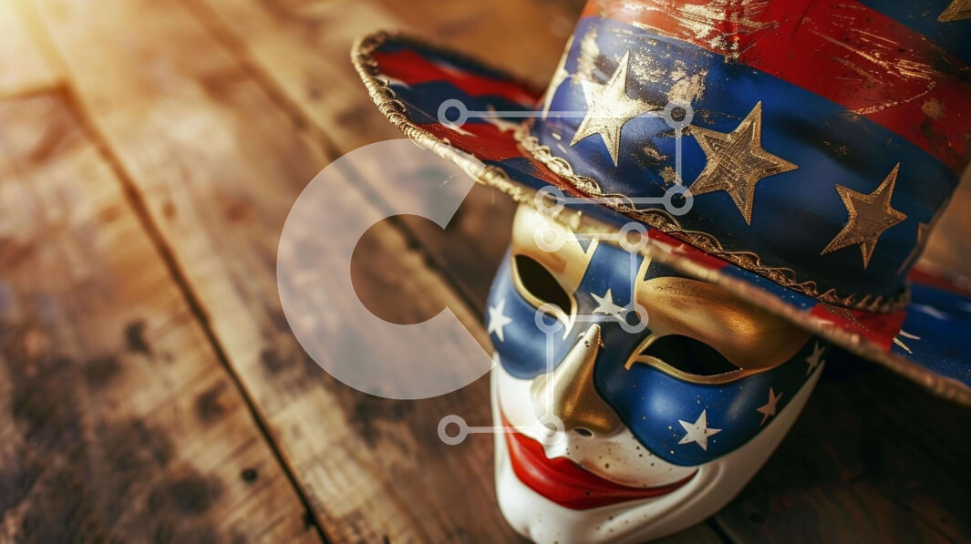 Intra Συλλεκτικό Ξύλινο Παζλ Plywood  4mm - Πατριωτική Διακόσμηση Μάσκας Σε Ξύλινο Κουτί - Διαστάσεις Puzzle: 10x10 cm – 25 κομμάτια