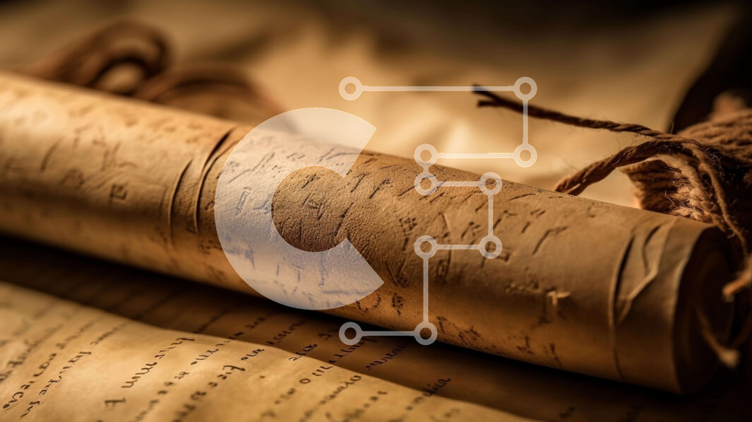 Intra Συλλεκτικό Ξύλινο Παζλ Plywood  4mm - Vintage παλιό κύλινδρο και χειρόγραφες σημειώσεις Σε Ξύλινο Κουτί - Διαστάσεις: 10x10 cm – 25 κομμάτια