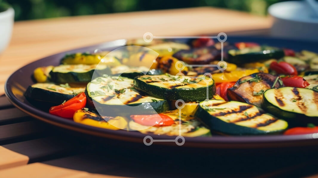 Σετ των 2 Intra Συλλεκτικό Ξύλινο Παζλ Plywood  4mm - Πιάτο με ψητά λαχανικά με ψωμί και φλιτζάνι Σε Ξύλινο Κουτί - Διαστάσεις: 10x10 cm – 25 κομμάτια