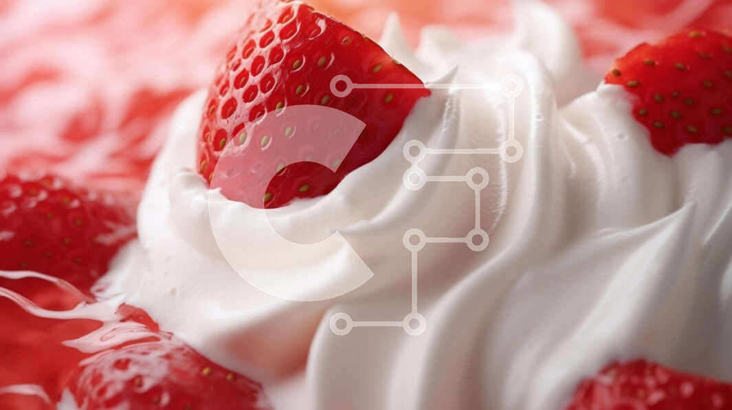 Σετ των 2 Intra Συλλεκτικό Ξύλινο Παζλ Plywood  4mm - Κοντινό πλάνο με φράουλες, σαντιγί και λευκό γλάσο Σε Ξύλινο Κουτί - Διαστάσεις: 10x10 cm – 25 κομμάτια