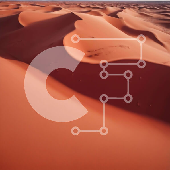 Intra Συλλεκτικό Ξύλινο Παζλ Plywood  4mm - Τοπίο της ερήμου με τους κόκκινους αμμόλοφους Σε Ξύλινο Κουτί - Διαστάσεις: 10x10 cm – 25 κομμάτια