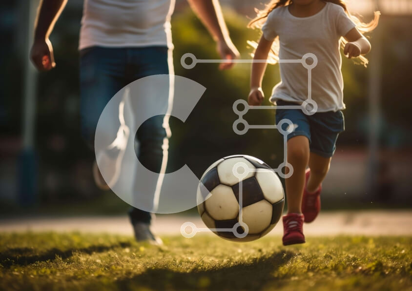 Intra Συλλεκτικό Ξύλινο Παζλ Plywood  4mm - Οικογενειακό παιχνίδι ποδοσφαίρου στο πάρκο Σε Ξύλινο Κουτί - Διαστάσεις Puzzle: 10x10 cm – 25 κομμάτια