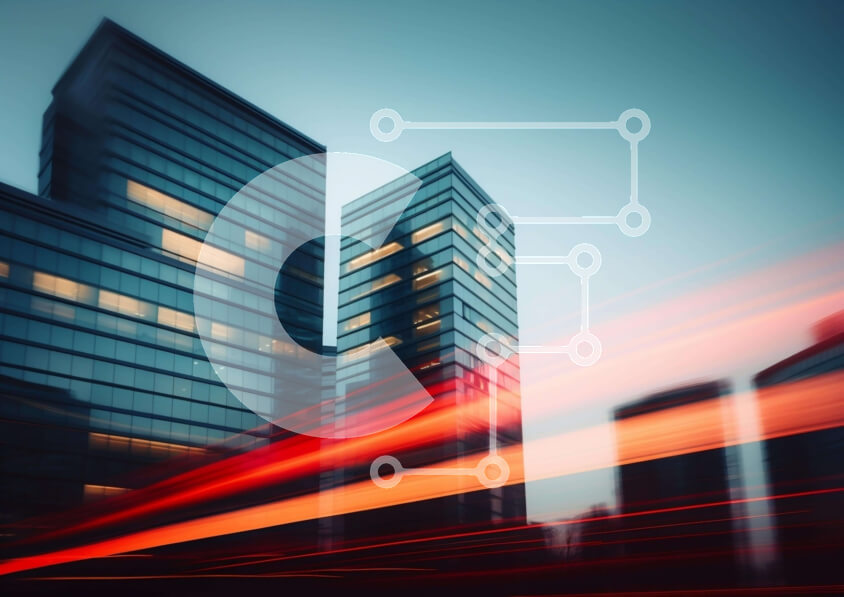 Intra Συλλεκτικό Ξύλινο Παζλ Plywood  4mm - Κτίρια πόλεων και ουρανοξύστες με ραβδώσεις φωτός Σε Ξύλινο Κουτί - Διαστάσεις Puzzle: 10x10 cm – 25 κομμάτια