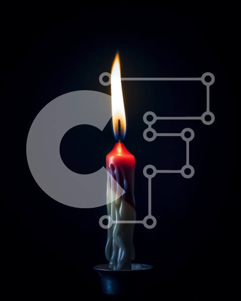 Intra Συλλεκτικό Ξύλινο Παζλ Plywood  4mm - Μονό κερί που φωτίζει το σκοτάδι σε ένα δωμάτιο Σε Ξύλινο Κουτί - Διαστάσεις Puzzle: 10x10 cm – 25 κομμάτια