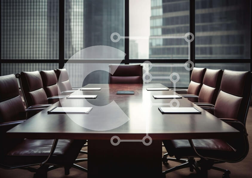 Intra Συλλεκτικό Ξύλινο Παζλ Plywood  4mm - Τραπέζι συνεδρίων σε ανοιχτό χώρο γραφείου Σε Ξύλινο Κουτί - Διαστάσεις Puzzle: 10x10 cm – 25 κομμάτια