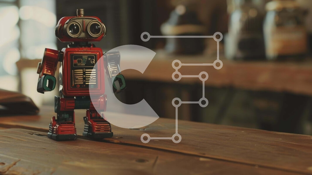 Intra Συλλεκτικό Ξύλινο Παζλ Plywood  4mm - Μικρό παιχνίδι ρομπότ σε ξύλινο τραπέζι Σε Ξύλινο Κουτί - Διαστάσεις: 10x10 cm – 25 κομμάτια