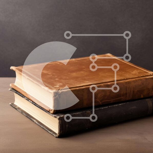 Intra Συλλεκτικό Ξύλινο Παζλ Plywood  4mm - Vintage στοιβαγμένα βιβλία σε ξύλινο τραπέζι Σε Ξύλινο Κουτί - Διαστάσεις: 10x10 cm – 25 κομμάτια