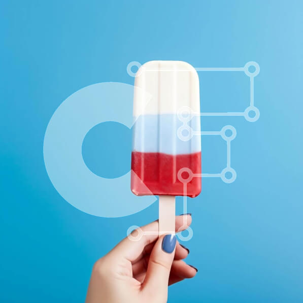 Σετ των 2 Intra Συλλεκτικό Ξύλινο Παζλ Plywood  4mm - Πολύχρωμο παγωτό ποπάκι Σε Ξύλινο Κουτί - Διαστάσεις: 10x10 cm – 25 κομμάτια