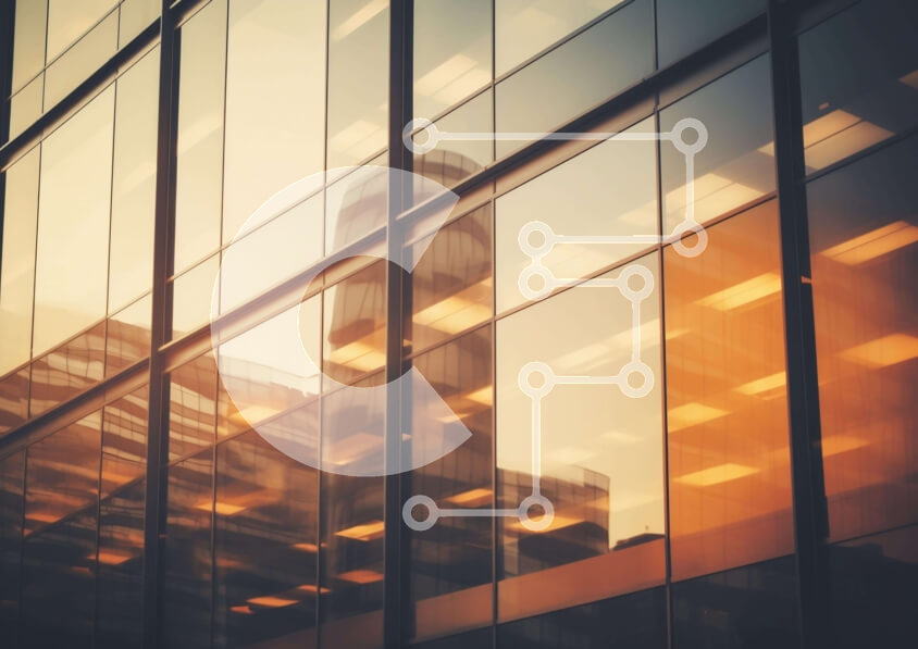 Intra Συλλεκτικό Ξύλινο Παζλ Plywood  4mm - Μοντέρνο κτίριο με γυάλινα παράθυρα και φώτα Σε Ξύλινο Κουτί - Διαστάσεις Puzzle: 10x10 cm – 25 κομμάτια