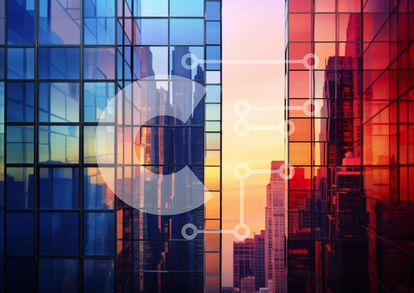 Intra Συλλεκτικό Ξύλινο Παζλ Plywood  4mm - Αστικό τοπίο με αντανακλαστικά κτίρια Σε Ξύλινο Κουτί - Διαστάσεις Puzzle: 10x10 cm – 25 κομμάτια