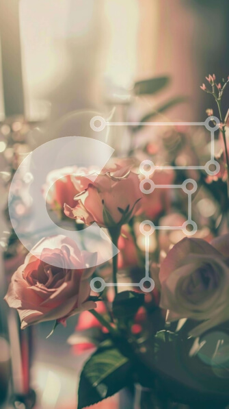 Σετ των 2 Intra Συλλεκτικό Ξύλινο Παζλ Plywood  4mm - Ροζ τριαντάφυλλα σε γυάλινο βάζο με κηροπήγια Σε Ξύλινο Κουτί - Διαστάσεις: 10x10 cm – 25 κομμάτια