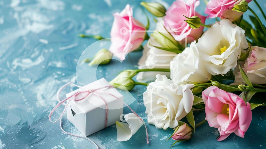 Intra Συλλεκτικό Ξύλινο Παζλ Plywood  4mm - Μπουκέτο τριαντάφυλλο σε σχήμα καρδιάς με λευκό κουτί δώρου Σε Ξύλινο Κουτί - Διαστάσεις Puzzle: 10x10 cm – 25 κομμάτια