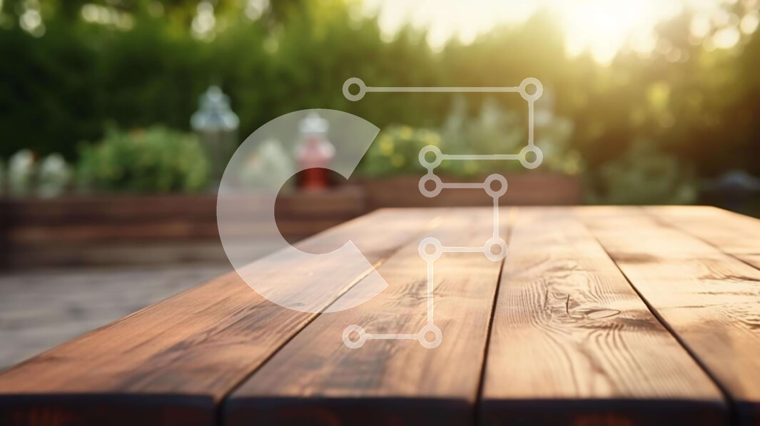 Intra Συλλεκτικό Ξύλινο Παζλ Plywood  4mm - Ξύλινο Τραπέζι εξωτερικού χώρου με Διακοσμητικά Μπουκάλια Σε Ξύλινο Κουτί - Διαστάσεις: 10x10 cm – 25 κομμάτια