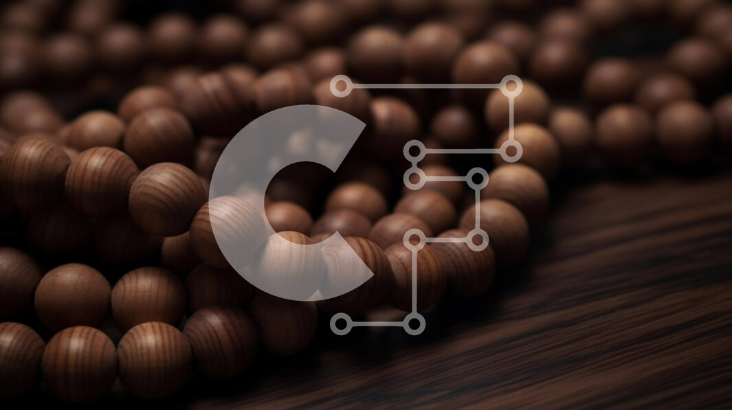 Intra Συλλεκτικό Ξύλινο Παζλ Plywood  4mm - Ξύλινες χάντρες σε ημιτελές ξύλινο τραπέζι Σε Ξύλινο Κουτί - Διαστάσεις: 10x10 cm – 25 κομμάτια