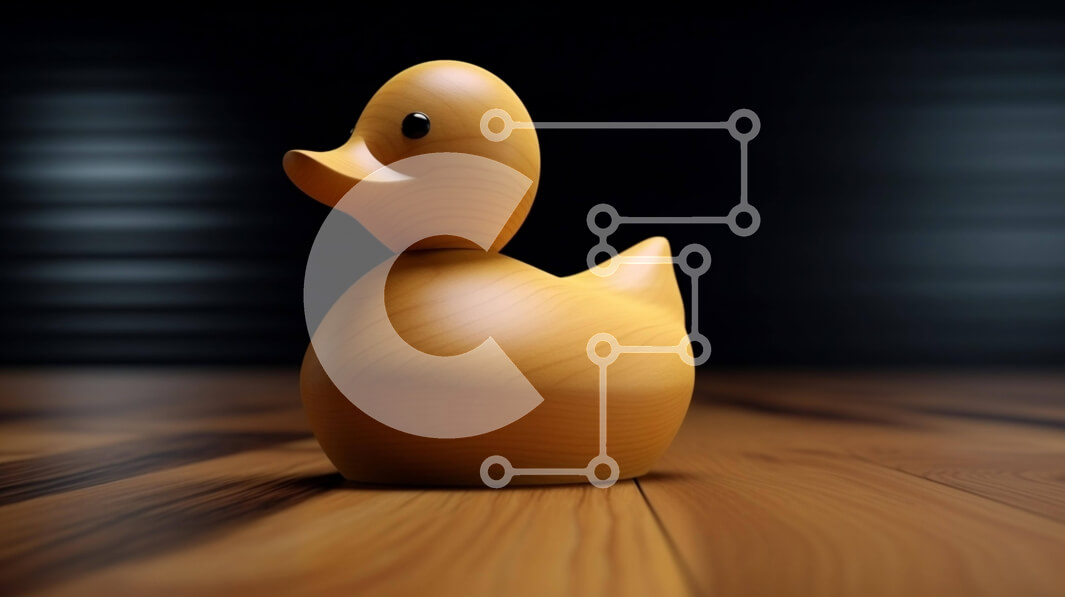 Intra Συλλεκτικό Ξύλινο Παζλ Plywood  4mm - Ξύλινο ειδώλιο πάπιας σε ξύλινη επιφάνεια Σε Ξύλινο Κουτί - Διαστάσεις: 10x10 cm – 25 κομμάτια