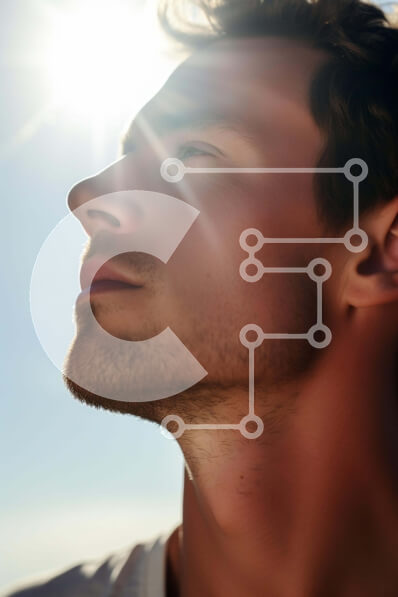 Intra Συλλεκτικό Ξύλινο Παζλ Plywood  4mm - Άνθρωπος που στοχάζεται κάτω από τον ήλιο Σε Ξύλινο Κουτί - Διαστάσεις Puzzle: 10x10 cm – 25 κομμάτια