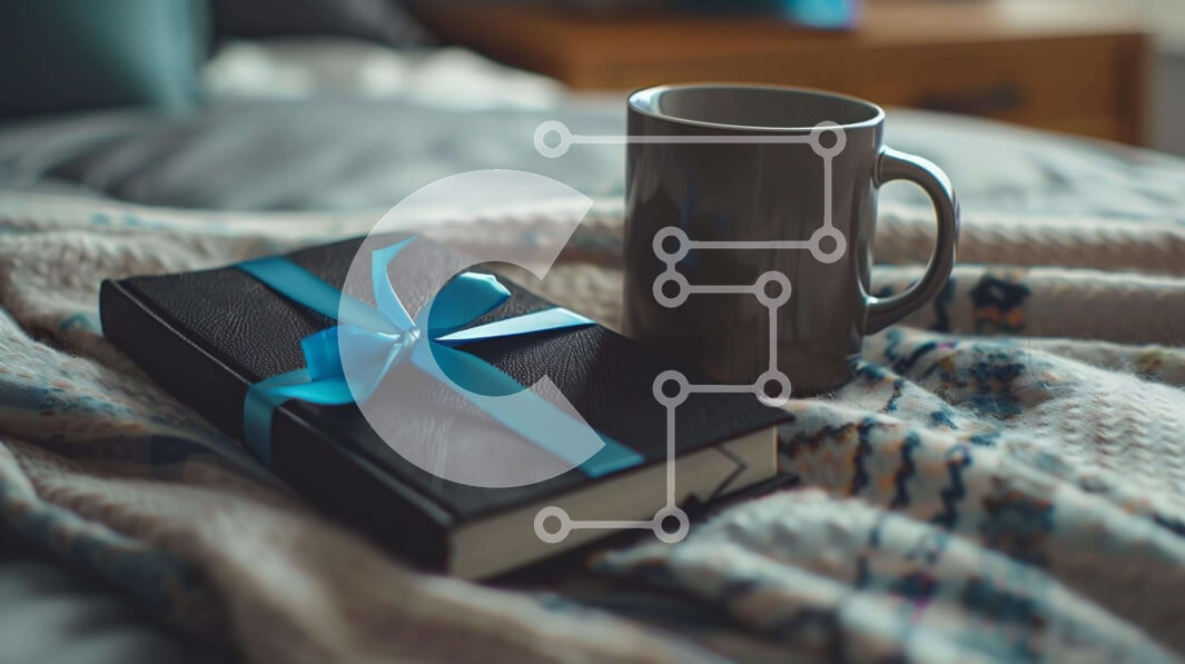 Intra Συλλεκτικό Ξύλινο Παζλ Plywood  4mm - Βιβλίο, κούπα και δώρο στο κρεβάτι με κύπελλο Σε Ξύλινο Κουτί - Διαστάσεις Puzzle: 10x10 cm – 25 κομμάτια