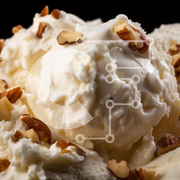 Σετ των 2 Intra Συλλεκτικό Ξύλινο Παζλ Plywood  4mm - Επιδόρπιο παγωτό με ξηρούς καρπούς και σαντιγί Σε Ξύλινο Κουτί - Διαστάσεις: 10x10 cm – 25 κομμάτια