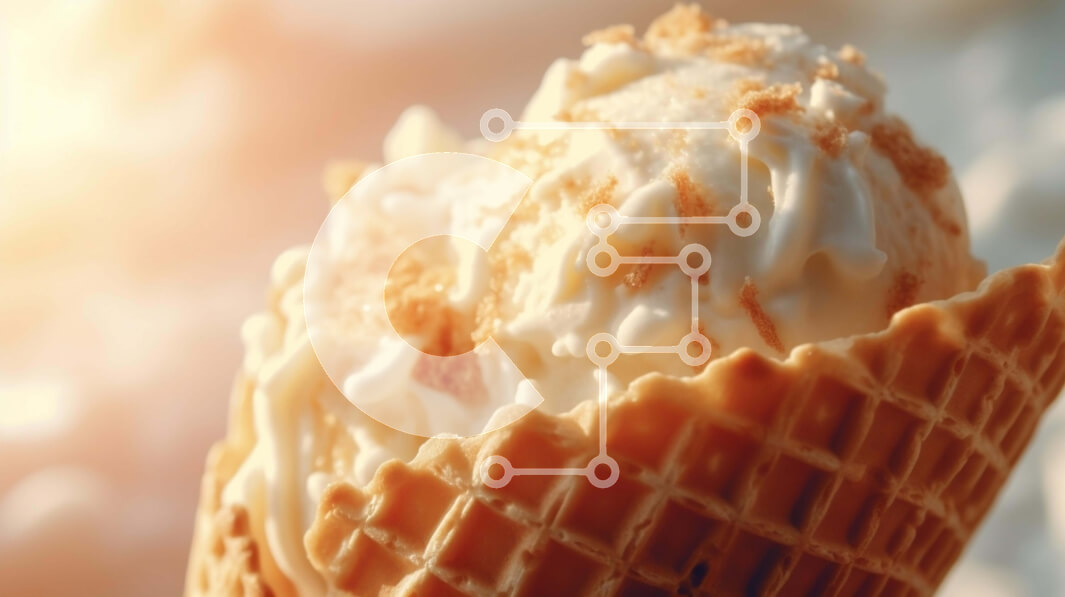 Σετ των 2 Intra Συλλεκτικό Ξύλινο Παζλ Plywood  4mm - Κοντινό πλάνο του κώνου βάφλα παγωτού Σε Ξύλινο Κουτί - Διαστάσεις: 10x10 cm – 25 κομμάτια