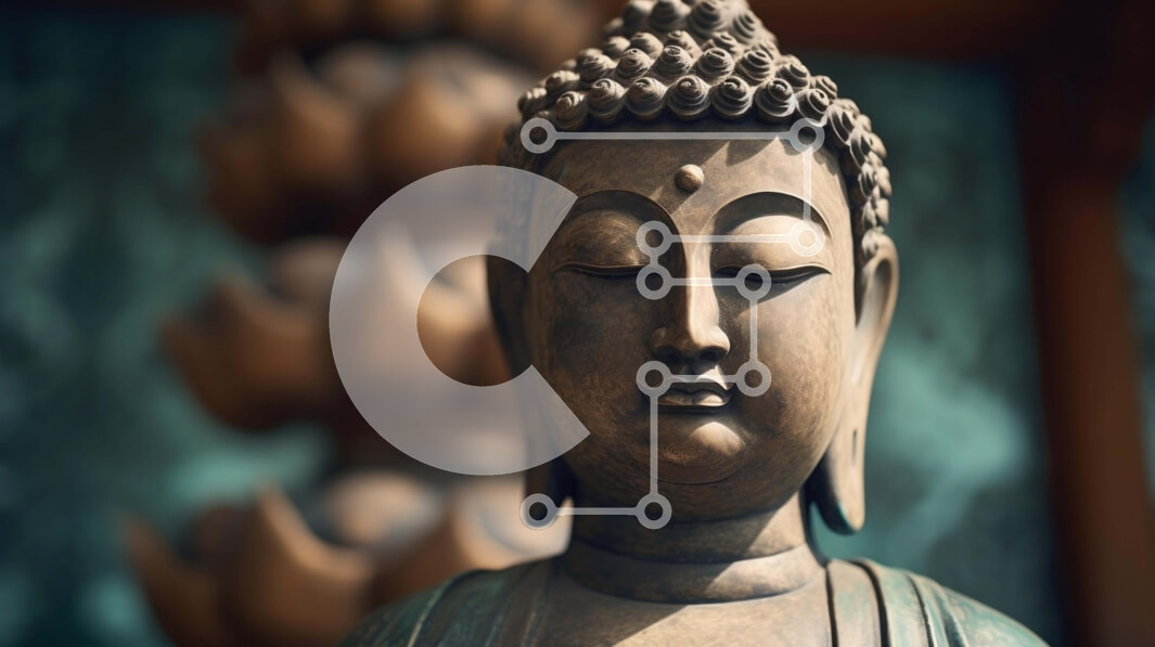 Intra Συλλεκτικό Ξύλινο Παζλ Plywood  4mm - Ξύλινο άγαλμα του Βούδα για τον διαλογισμό και την πνευματικότητα Σε Ξύλινο Κουτί - Διαστάσεις Puzzle: 10x10 cm – 25 κομμάτια