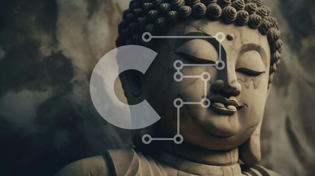 Intra Συλλεκτικό Ξύλινο Παζλ Plywood  4mm - Πέτρινο άγαλμα του Βούδα Σε Ξύλινο Κουτί - Διαστάσεις Puzzle: 10x10 cm – 25 κομμάτια