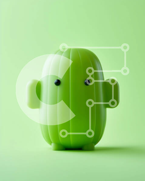 Intra Συλλεκτικό Ξύλινο Παζλ Plywood  4mm - Πράσινο παιχνίδι Κάκτος Σε Ξύλινο Κουτί - Διαστάσεις: 10x10 cm – 25 κομμάτια