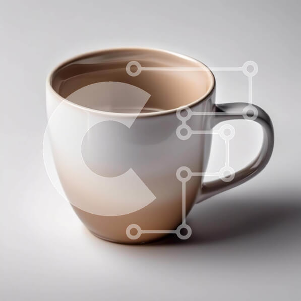 Intra Συλλεκτικό Ξύλινο Παζλ Plywood  4mm - Λευκό και μπεζ φλιτζάνι καφέ για ζεστά ροφήματα Σε Ξύλινο Κουτί - Διαστάσεις: 10x10 cm – 25 κομμάτια