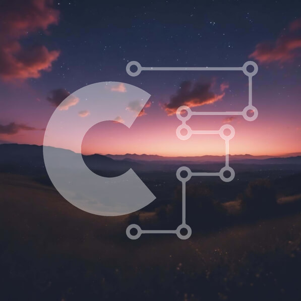 Intra Συλλεκτικό Ξύλινο Παζλ Plywood  4mm - Όμορφος νυχτερινός ουρανός με ροζ, μοβ και μπλε σύννεφα Σε Ξύλινο Κουτί - Διαστάσεις: 10x10 cm – 25 κομμάτια