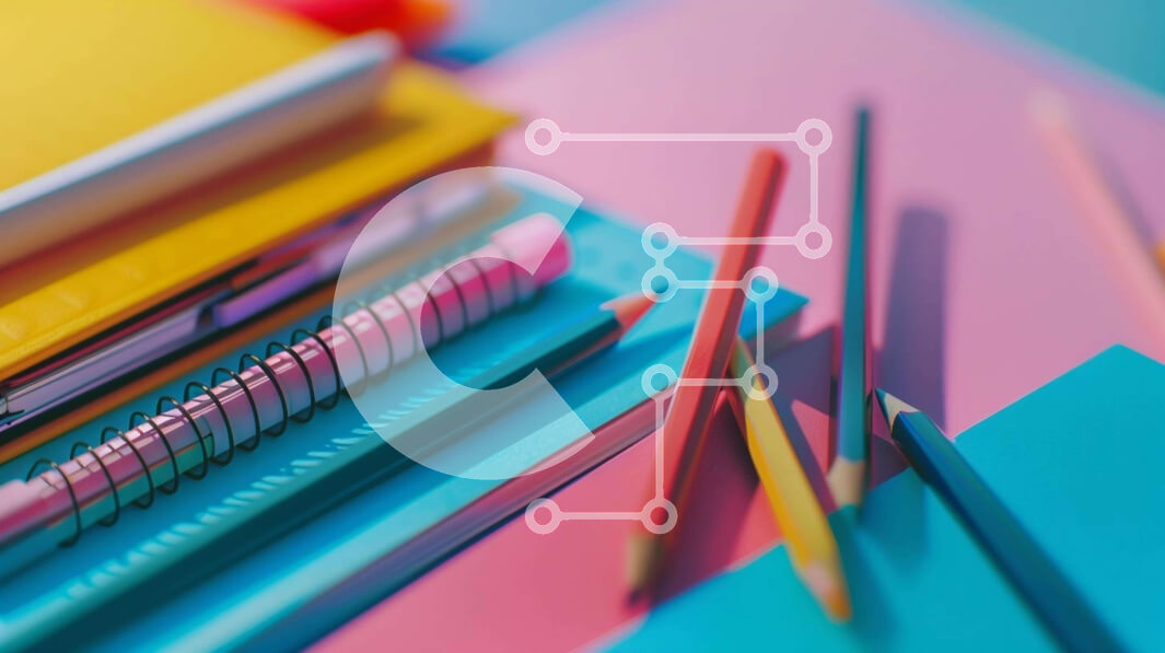 Intra Συλλεκτικό Ξύλινο Παζλ Plywood  4mm - Πολύχρωμη σειρά σχολικών ειδών Σε Ξύλινο Κουτί - Διαστάσεις Puzzle: 10x10 cm – 25 κομμάτια