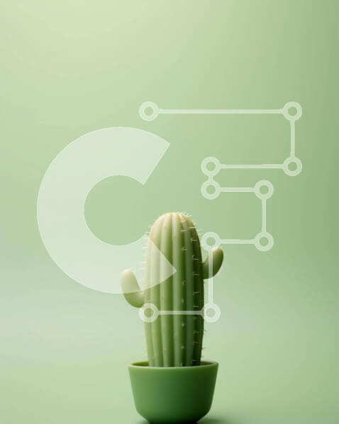 Intra Συλλεκτικό Ξύλινο Παζλ Plywood  4mm - Μικρό φυτό κάκτων σε πράσινη γλάστρα Σε Ξύλινο Κουτί - Διαστάσεις: 10x10 cm – 25 κομμάτια