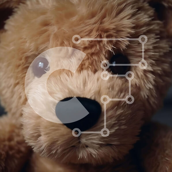 Intra Συλλεκτικό Ξύλινο Παζλ Plywood  4mm - Καφέ αρκουδάκι από κοντά Σε Ξύλινο Κουτί - Διαστάσεις: 10x10 cm – 25 κομμάτια