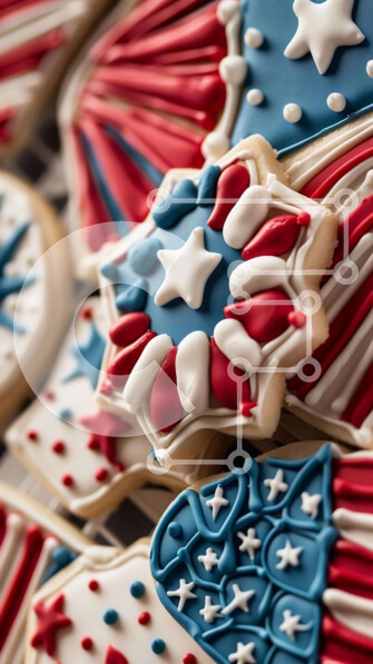 Intra Συλλεκτικό Ξύλινο Παζλ Plywood  4mm - Μπισκότα με πατριωτικό θέμα για τον εορτασμό των διακοπών Σε Ξύλινο Κουτί - Διαστάσεις: 10x10 cm – 25 κομμάτια