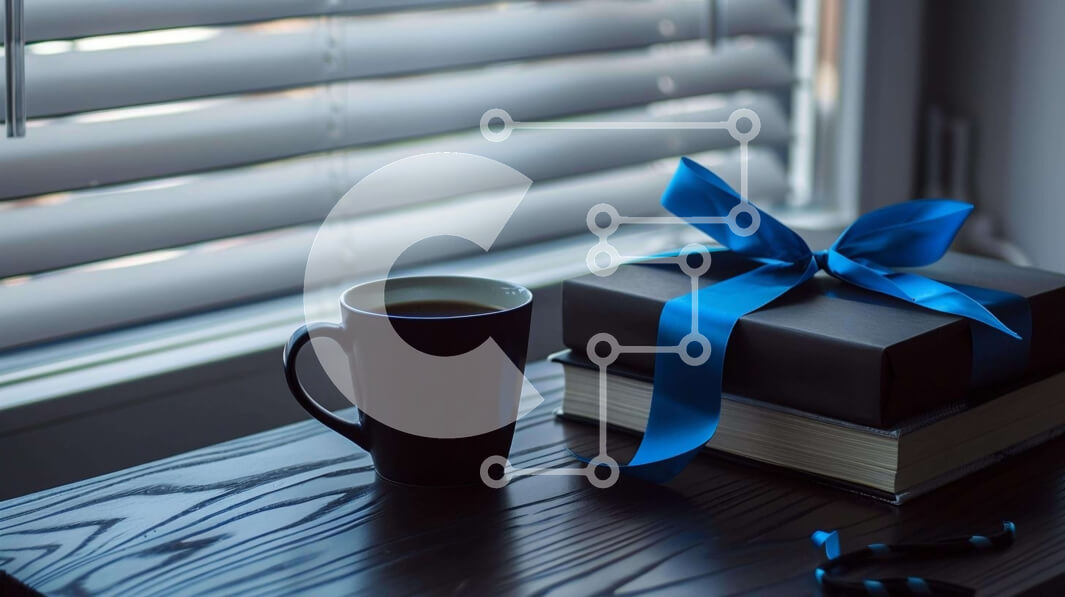 Intra Συλλεκτικό Ξύλινο Παζλ Plywood  4mm - Ζεστό φλιτζάνι καφέ και σκηνή βιβλίου με τυλιγμένο κουτί Σε Ξύλινο Κουτί - Διαστάσεις Puzzle: 10x10 cm – 25 κομμάτια