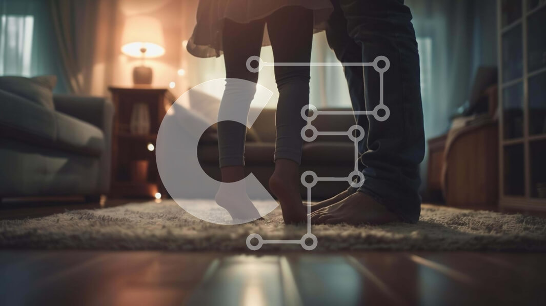 Intra Συλλεκτικό Ξύλινο Παζλ Plywood  4mm - Δύο άτομα στο δάπεδο με μοκέτα Σε Ξύλινο Κουτί - Διαστάσεις Puzzle: 10x10 cm – 25 κομμάτια