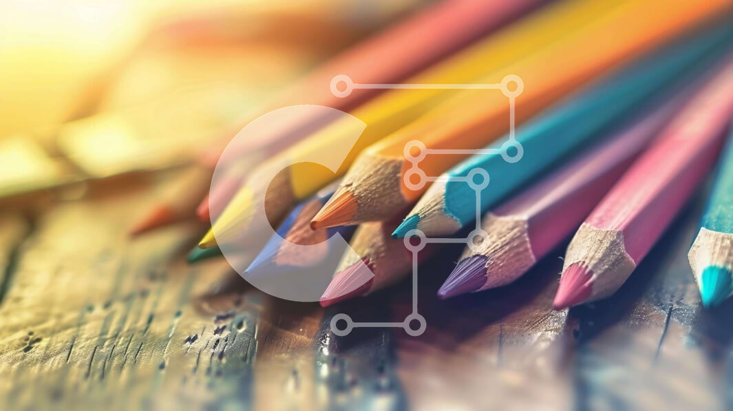 Intra Συλλεκτικό Ξύλινο Παζλ Plywood  4mm - Σύνθεση πολύχρωμα μολύβια και ξύστρα Σε Ξύλινο Κουτί - Διαστάσεις: 10x10 cm – 25 κομμάτια