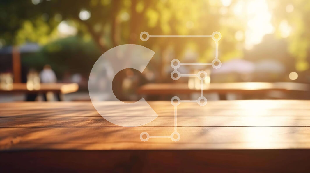 Intra Συλλεκτικό Ξύλινο Παζλ Plywood  4mm - Ξύλινο τραπέζι εξωτερικού χώρου με άδεια ποτήρια Σε Ξύλινο Κουτί - Διαστάσεις Puzzle: 10x10 cm – 25 κομμάτια