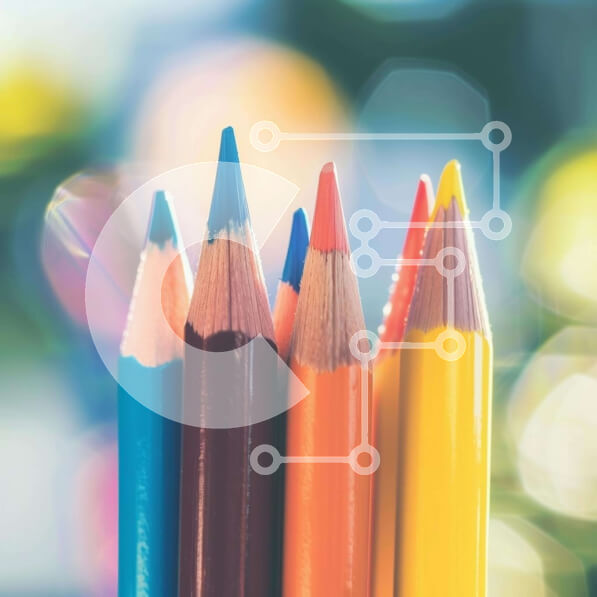 Intra Συλλεκτικό Ξύλινο Παζλ Plywood  4mm - Πολύχρωμα μολύβια διατεταγμένα καλλιτεχνικά Σε Ξύλινο Κουτί - Διαστάσεις: 10x10 cm – 25 κομμάτια