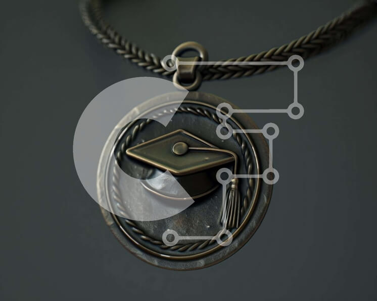 Intra Συλλεκτικό Ξύλινο Παζλ Plywood  4mm - Κρεμαστό καπέλο αποφοίτησης Σε Ξύλινο Κουτί - Διαστάσεις Puzzle: 10x10 cm – 25 κομμάτια