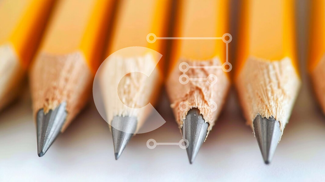 Intra Συλλεκτικό Ξύλινο Παζλ Plywood  4mm - Κίτρινα μολύβια με ακονισμένες μύτες Σε Ξύλινο Κουτί - Διαστάσεις: 10x10 cm – 25 κομμάτια