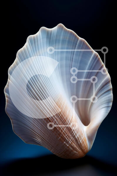 Σετ των 2 Intra Συλλεκτικό Ξύλινο Παζλ Plywood  4mm - Λευκό κοχύλι σε μαύρο φόντο Σε Ξύλινο Κουτί - Διαστάσεις: 10x10 cm – 25 κομμάτια