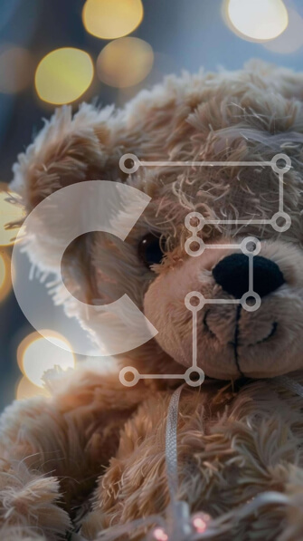 Intra Συλλεκτικό Ξύλινο Παζλ Plywood  4mm - Αρκουδάκι με πολύχρωμα φώτα Σε Ξύλινο Κουτί - Διαστάσεις: 10x10 cm – 25 κομμάτια