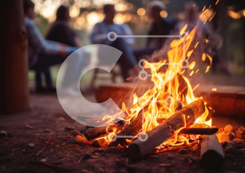 Intra Συλλεκτικό Ξύλινο Παζλ Plywood  4mm - Άνετη συγκέντρωση φωτιάς στην ύπαιθρο Σε Ξύλινο Κουτί - Διαστάσεις: 10x10 cm – 25 κομμάτια