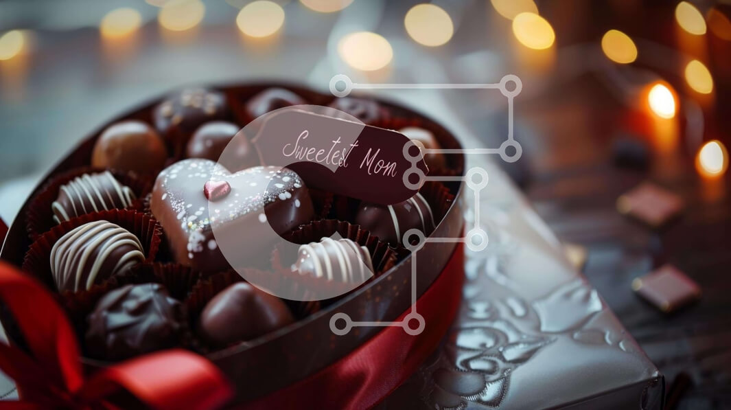 Intra Συλλεκτικό Ξύλινο Παζλ Plywood  4mm - Κουτί με σοκολάτες και κεριά σε σχήμα καρδιάς Σε Ξύλινο Κουτί - Διαστάσεις: 10x10 cm – 25 κομμάτια