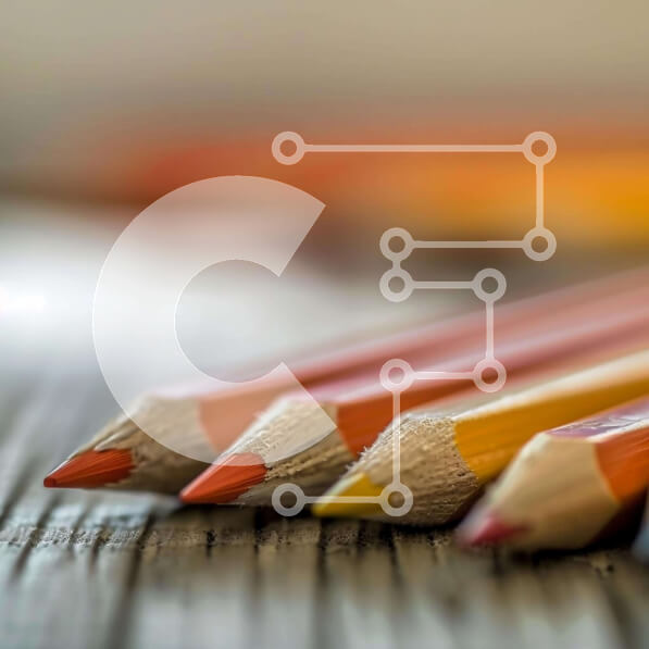 Intra Συλλεκτικό Ξύλινο Παζλ Plywood  4mm - Ομάδα πολύχρωμα χρωματιστά μολύβια Σε Ξύλινο Κουτί - Διαστάσεις: 10x10 cm – 25 κομμάτια