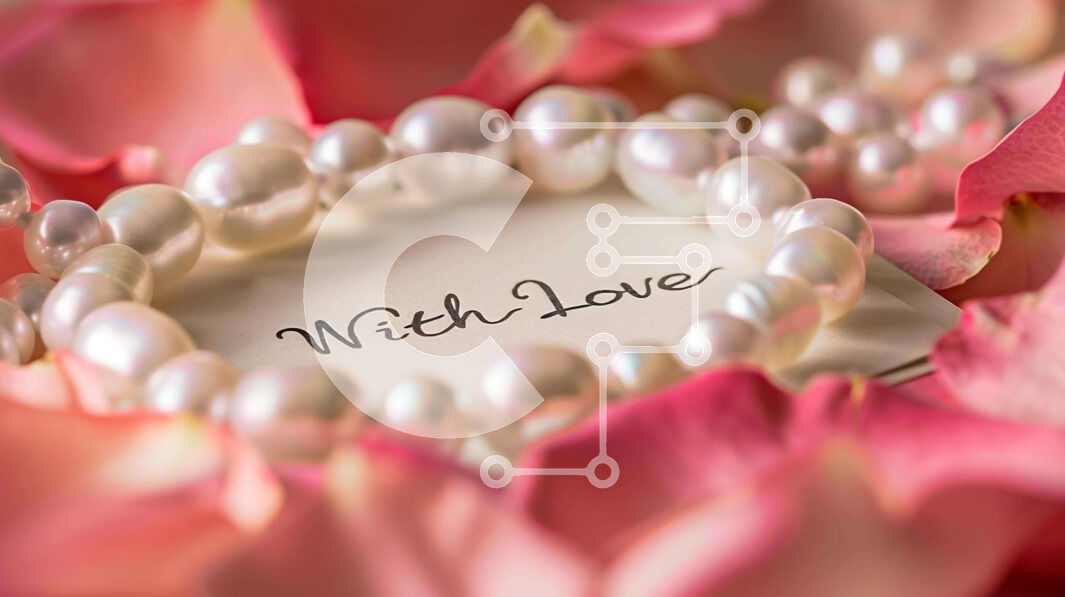 Σετ των 2 Intra Συλλεκτικό Ξύλινο Παζλ Plywood  4mm - Ρομαντικό βραχιόλι με πέρλες και ροδοπέταλα Σε Ξύλινο Κουτί - Διαστάσεις: 10x10 cm – 25 κομμάτια