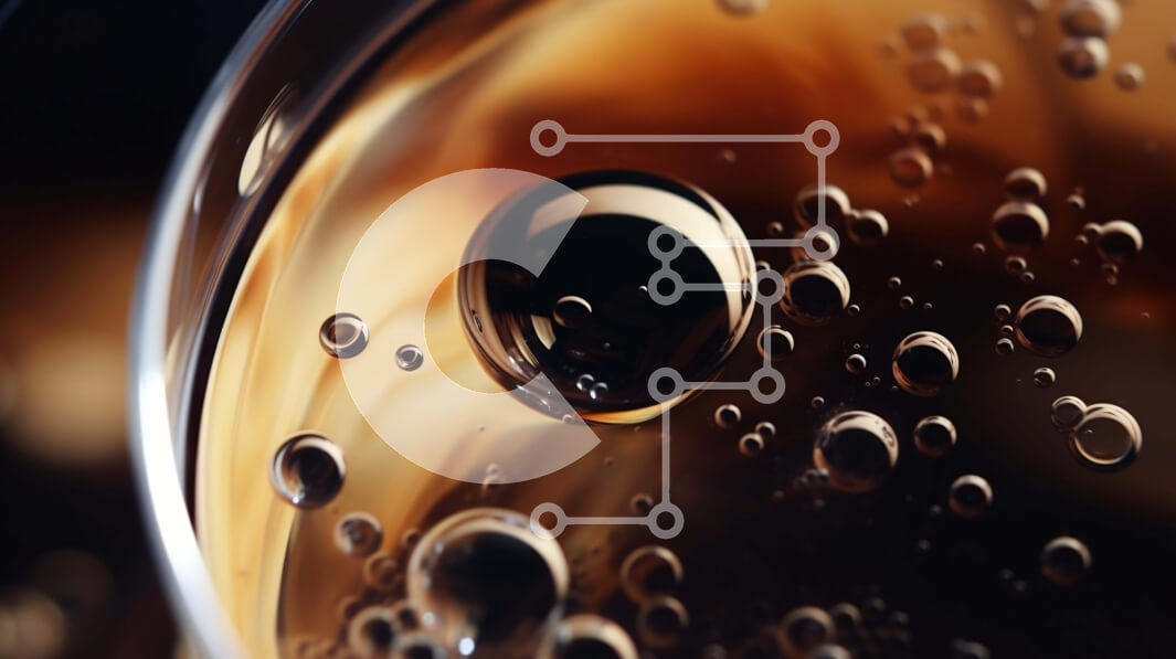 Σετ των 2 Intra Συλλεκτικό Ξύλινο Παζλ Plywood  4mm - Κοντινό πλάνο από γυαλί με φυσαλίδες και διάφορα υγρά Σε Ξύλινο Κουτί - Διαστάσεις: 10x10 cm – 25 κομμάτια