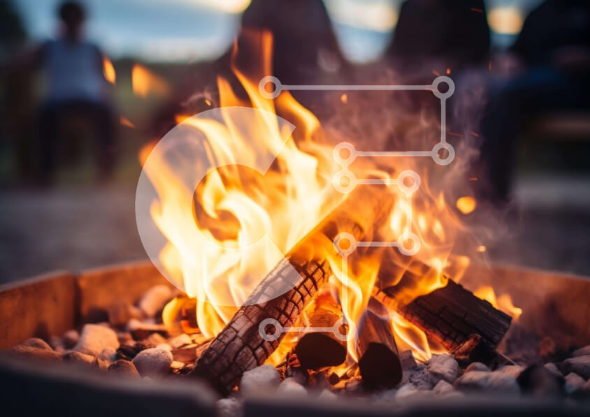 Intra Συλλεκτικό Ξύλινο Παζλ Plywood  4mm - Συγκέντρωση λάκκου κατασκήνωσης σε εξωτερικούς χώρους Σε Ξύλινο Κουτί - Διαστάσεις Puzzle: 10x10 cm – 25 κομμάτια