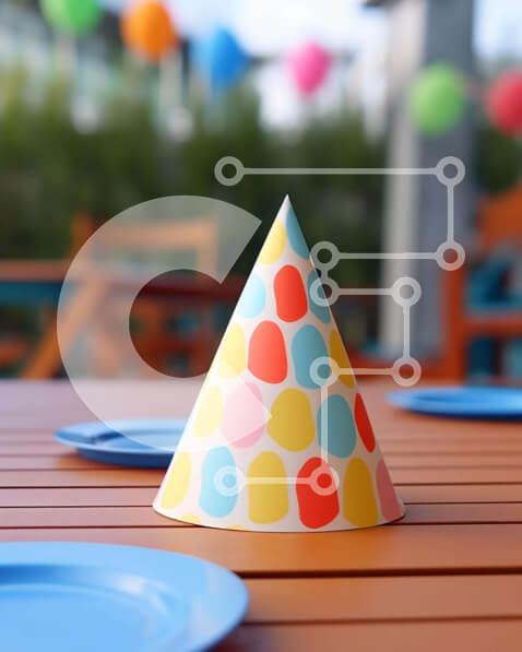 Intra Συλλεκτικό Ξύλινο Παζλ Plywood  4mm - Ρύθμιση πολύχρωμου πάρτι Σε Ξύλινο Κουτί - Διαστάσεις Puzzle: 10x10 cm – 25 κομμάτια