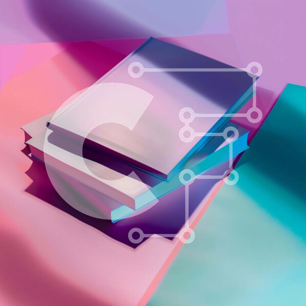 Intra Συλλεκτικό Ξύλινο Παζλ Plywood  4mm - Στοιβαγμένα βιβλία σε πολύχρωμο φόντο Σε Ξύλινο Κουτί - Διαστάσεις Puzzle: 10x10 cm – 25 κομμάτια